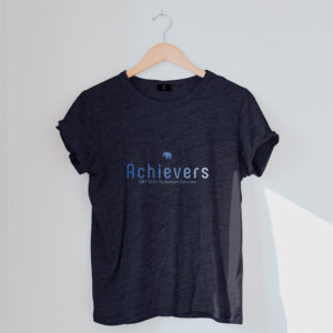 Achievers Blue Cotton T-Shirt